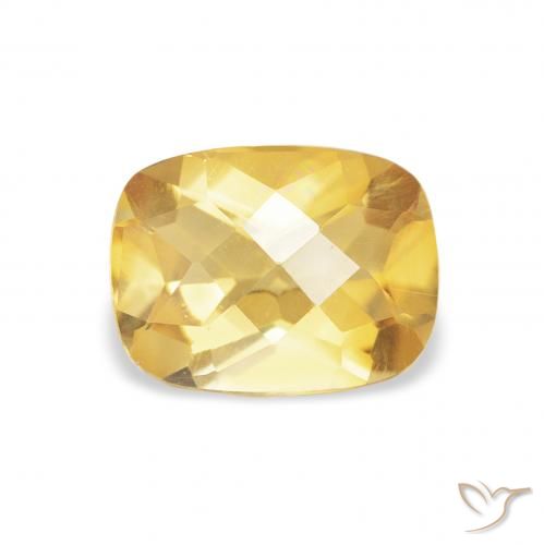1.16ct Natürlicher Mittleres Gold Citrin, Kissen, VVS-VS
