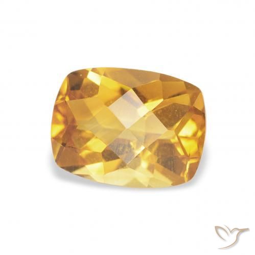 9,17 ctw natürlicher Medium Light-Golden Citrin, Kissen, VS