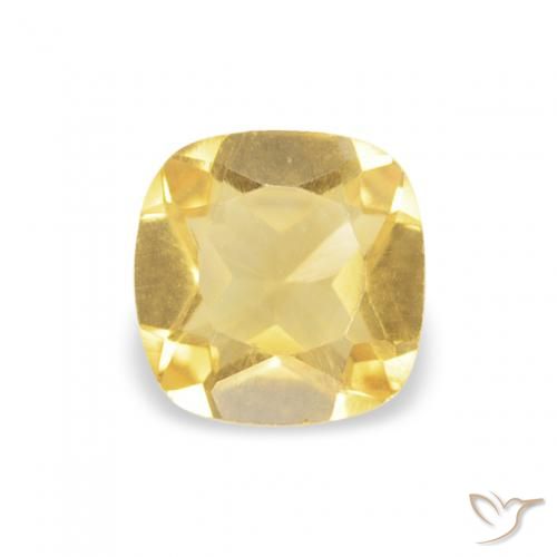 0.39ct Natürlicher Golden Citrin, Kissen, VS