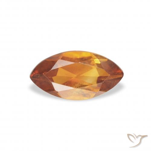 0.49ct Natürlicher orange-braun Citrin, Marquise, VVS