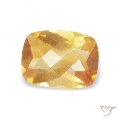 9,17 ctw natürlicher Medium Light-Golden Citrin, Kissen, VVS-VS
