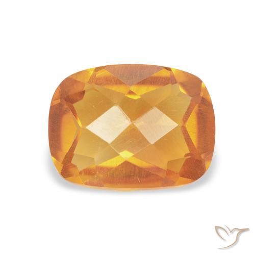1.20ct Natürlicher Orange-Gold Citrin, Kissen, VVS-VS