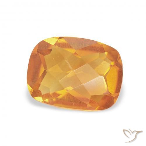 9,17 ctw natürlicher Orange-Gold Citrin, Kissen, VVS-VS