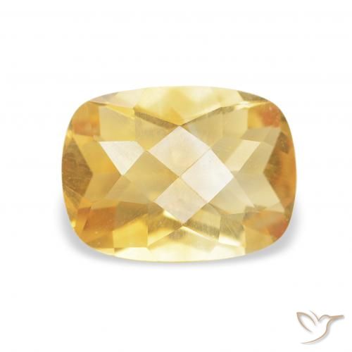 1.04ct Natürlicher Golden Citrin, Kissen, VVS-VS