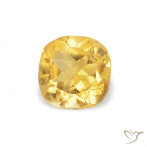 9,17 ctw natürlicher Golden Citrin, Kissen, VVS-VS