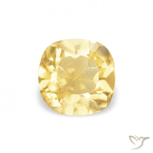 0.47ct Natürlicher Helles Gold-Gelb Citrin, Kissen, VVS-VS