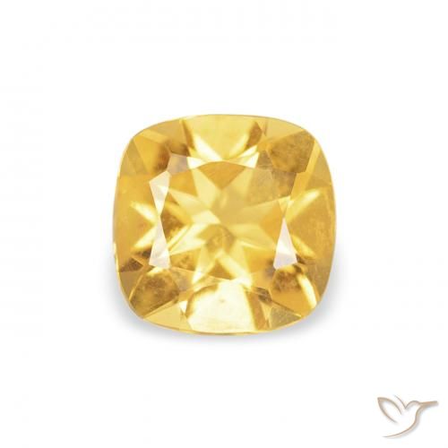 0.42ct Natürlicher Helles Gold Citrin, Kissen, VVS-VS
