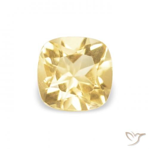 0.52ct Natürlicher Hell Gold Citrin, Kissen, VVS