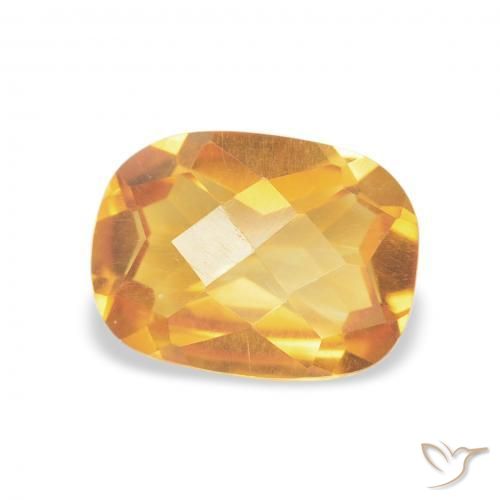 9,17 ctw natürlicher Orange-Gold Citrin, Kissen, VVS-VS