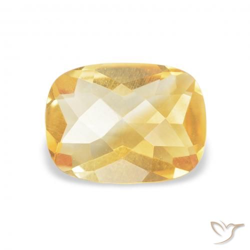 0.97ct Natürlicher Golden Citrin, Kissen, VVS-VS