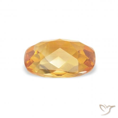 9,17 ctw natürlicher Medium Light Orange-Gold Citrin, Kissen, VVS-VS