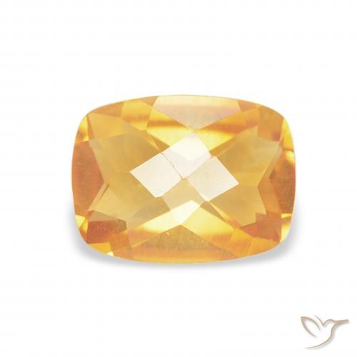 1.16ct Natürlicher Mittelorange Citrin, Kissen, VVS-VS