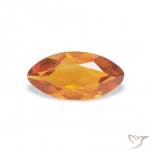 0.48ct Natürlicher Dunkelorange-Gold Citrin, Marquise, VVS-VS