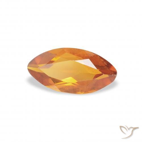 9,17 ctw natürlicher Dunkelorange-Gold Citrin, Marquise, VVS-VS