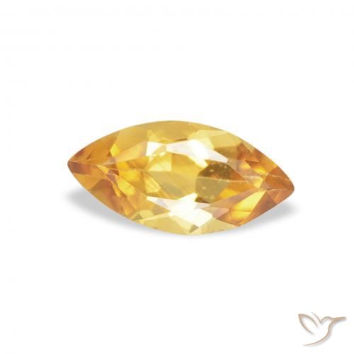 9,17 ctw natürlicher Medium Light Orange-Gold Citrin, Marquise, VVS-VS