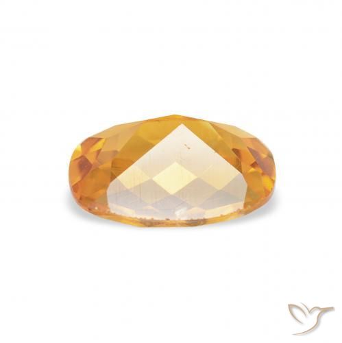9,17 ctw natürlicher Tiefes Goldorange Citrin, Kissen, VS