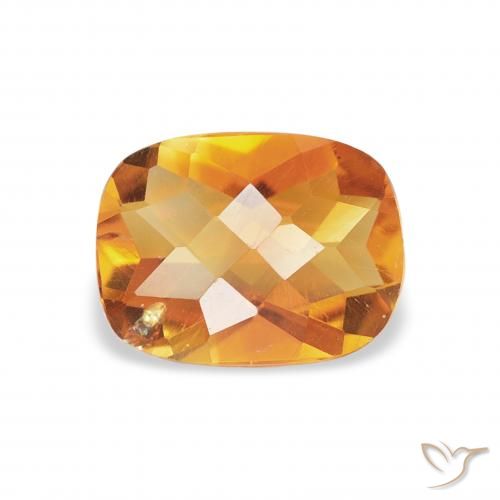 1.02ct Erde Orange Citrin, Kissen, VS