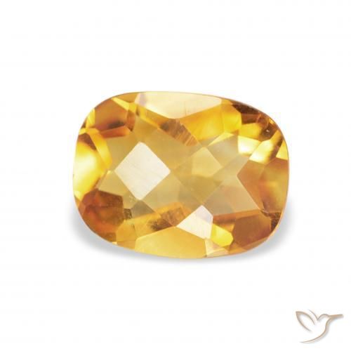 9,17 ctw natürlicher gold-orange Citrin, Kissen, VS