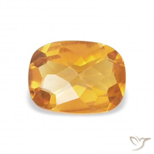1.04ct Dunkelorange-Gold Citrin, Kissen, VVS