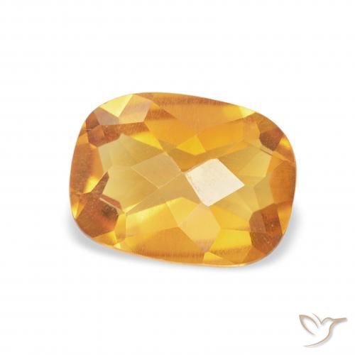 9,17 ctw natürlicher Dunkelorange-Gold Citrin, Kissen, VVS