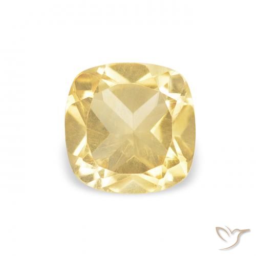 0.57ct Natürlicher Golden Citrin, Kissen, VS