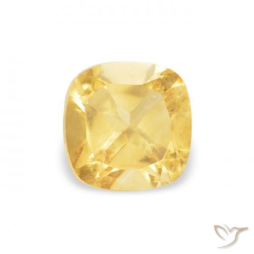 0.55ct Mittleres Gold Citrin, Kissen, VS