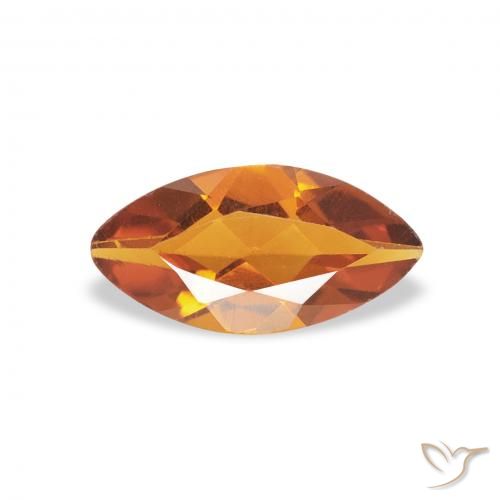 0.46ct Natürlicher Mittelorange Citrin, Marquise, VS