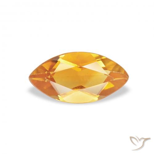 0.53ct Natürlicher Orange-Gold Citrin, Marquise, VS