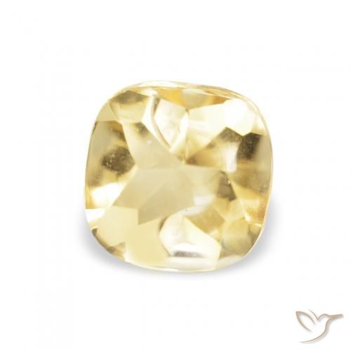 0.58ct Hell Gold Citrin, Kissen, Transparent