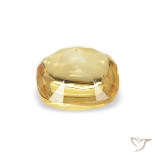 9,17 ctw natürlicher Hell Gold Citrin, Kissen, Transparent