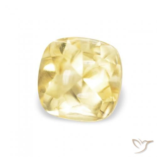 9,17 ctw natürlicher Helles Gold-Gelb Citrin, Kissen, Transparent