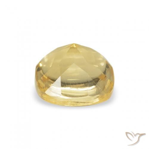 9,17 ctw natürlicher Helles Gold-Gelb Citrin, Kissen, Transparent