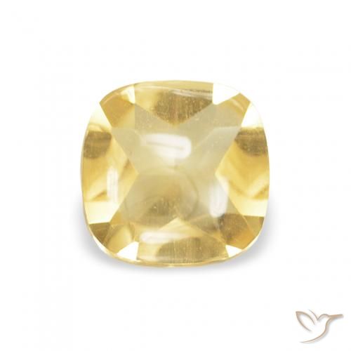 0.46ct Helles Gold-Gelb Citrin, Kissen, Transparent