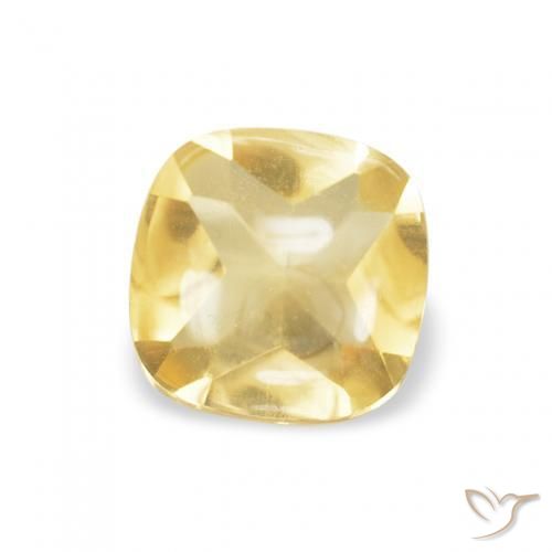 9,17 ctw natürlicher Helles Gold-Gelb Citrin, Kissen, Transparent
