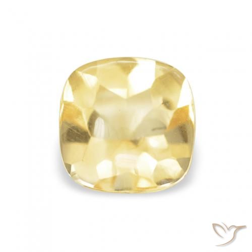0.65ct Natürlicher Hell Gold Citrin, Kissen, Transparent