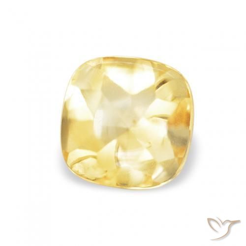 9,17 ctw natürlicher Helles Gold-Gelb Citrin, Kissen, Transparent