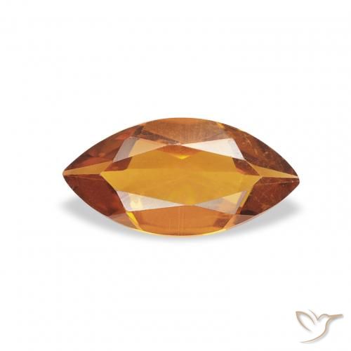 0.43ct Natürlicher orange-braun Citrin, Marquise, VS