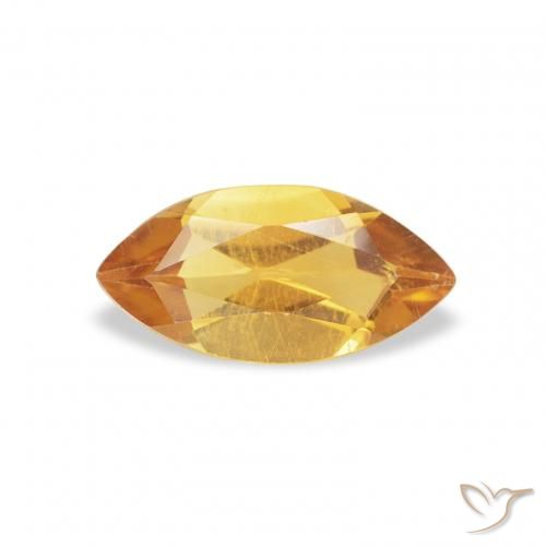 0.41ct Natürlicher Mittel Orange-Gold Citrin, Marquise, VS