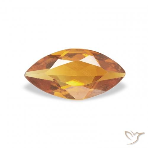 0.43ct Natürlicher Mittelorange Citrin, Marquise, VS