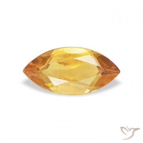 0.42ct Natürlicher Orange-Gold Citrin, Marquise, VS