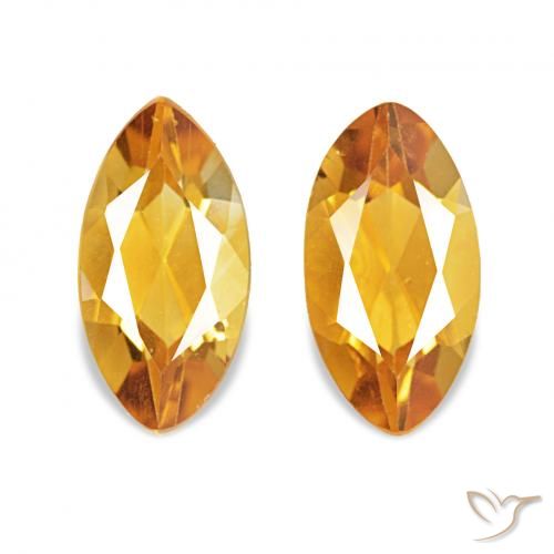 1.04ctw Dunkelorange Citrin, Marquise, VVS-VS