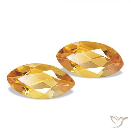 1.04 ct natürliche Dunkelorange Citrin-Edelsteine, Marquise, VVS-VS