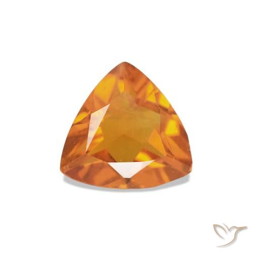 0.50ct rötlich-orange Citrin, Trillion, VS-SI
