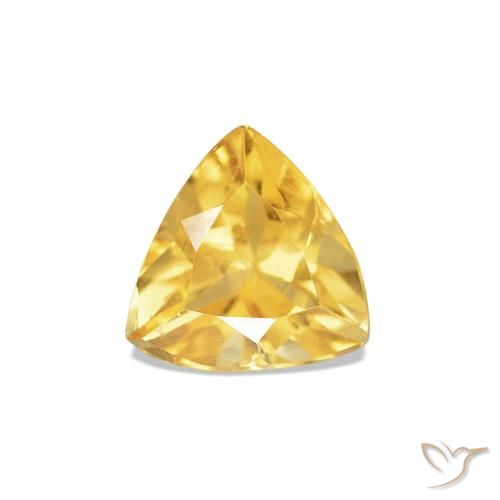0.36ct Mittelgold Citrin, Trillion, VVS-VS