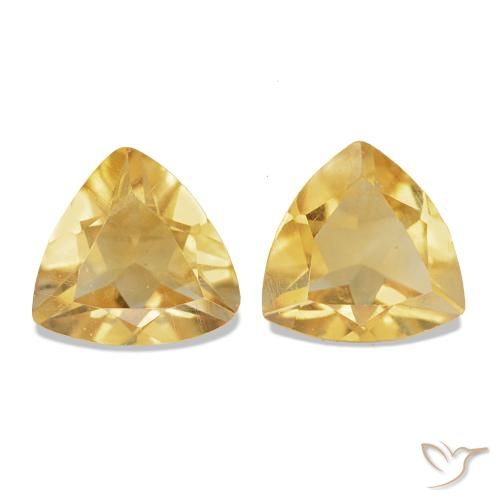 0.70 ct natürliche Golden Citrin-Edelsteine, Trillion, VS