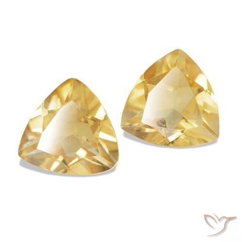 0.70 ct natürliche Golden Citrin-Edelsteine, Trillion, VS