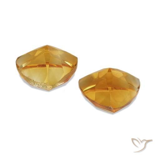 0.88 ct natürliche Mittelorange Citrin-Edelsteine, Trillion, VVS-VS