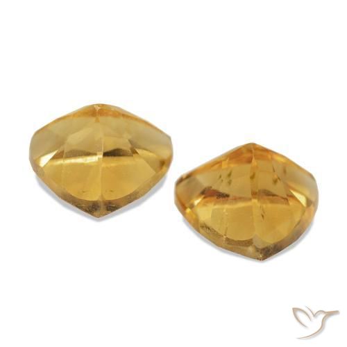 1.48 ct natürliche Helles Gold Citrin-Edelsteine, Trillion, VS-SI