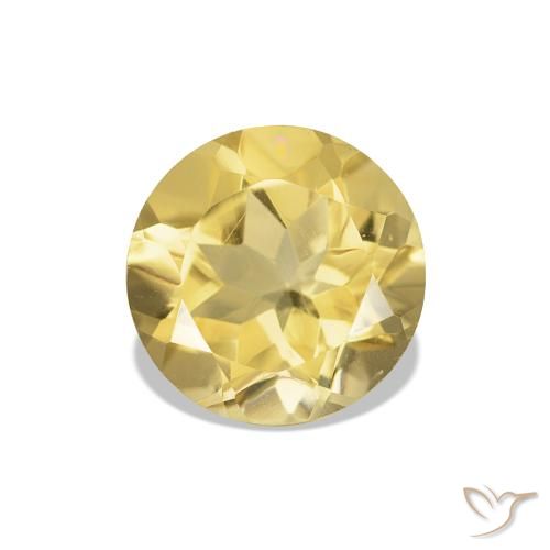 1.08ct Helles Gold-Gelb Citrin, Runden, VVS-VS