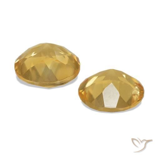 2.10 ct natürliche Mittelgold Citrin-Edelsteine, Rund Schliff, VS